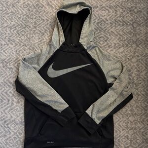 Nike Boy’s Two-Tone Black and Gray Hoodie